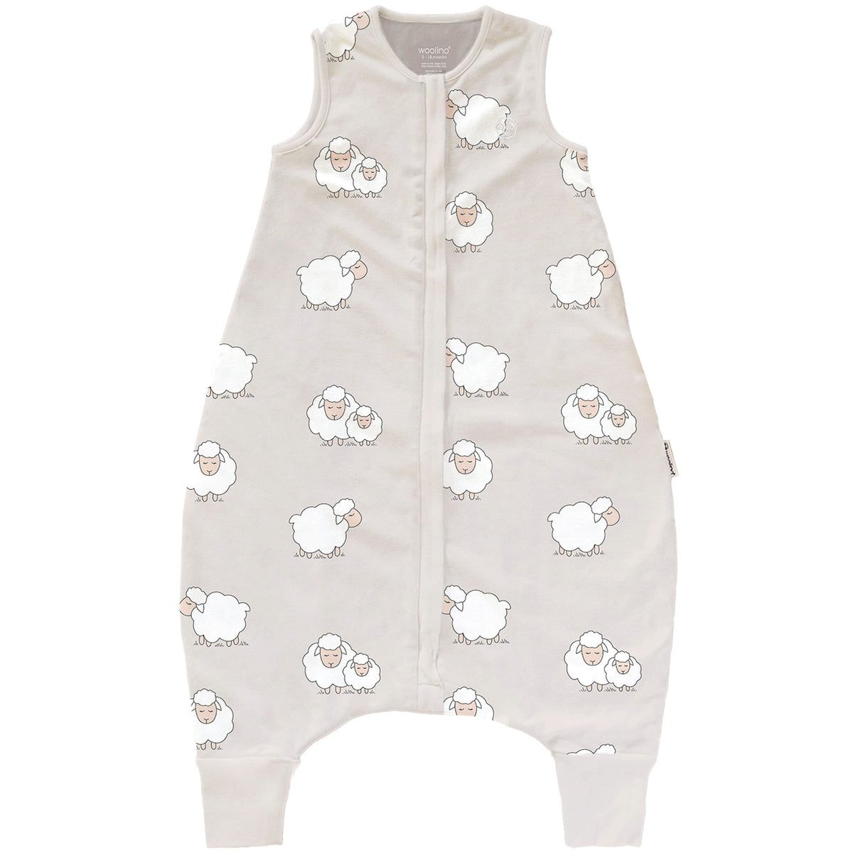 4 Season® Baby Sleep Bag with Feet, Merino Wool & Organic Cotton, Sheep