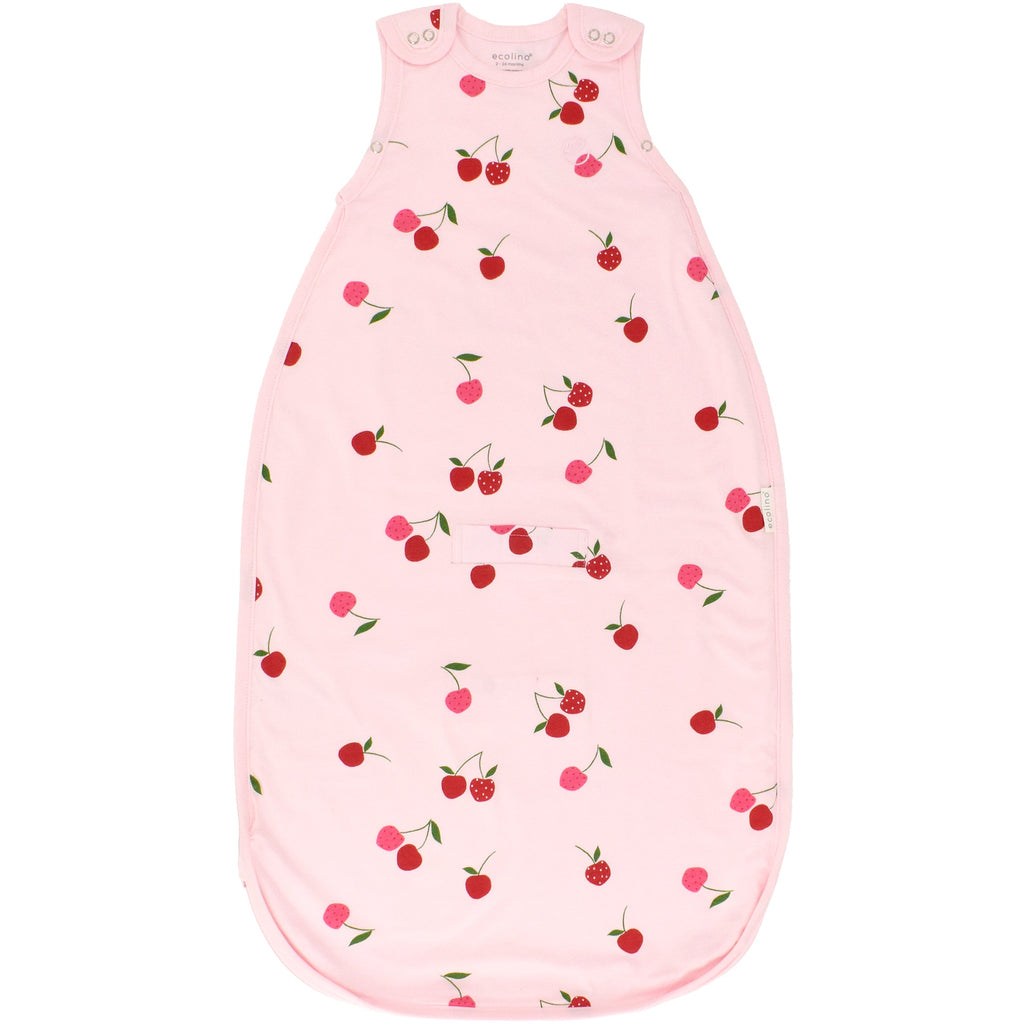 Ecolino® Adjustable Baby Sleep Bag, Organic Cotton, Universal Size: 2 Months - 2 Years, Cherry