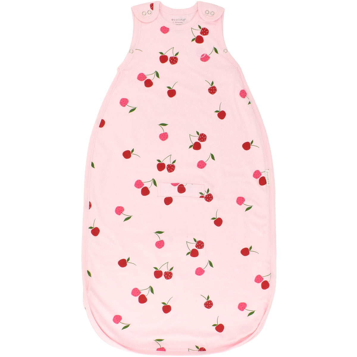 Ecolino® Adjustable Baby Sleep Bag, Organic Cotton, Universal Size: 2 Months - 2 Years, Cherry