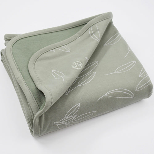 4 Season® Stroller Merino Wool & Organic Cotton Baby Blanket, 40" x 31.5", Sage