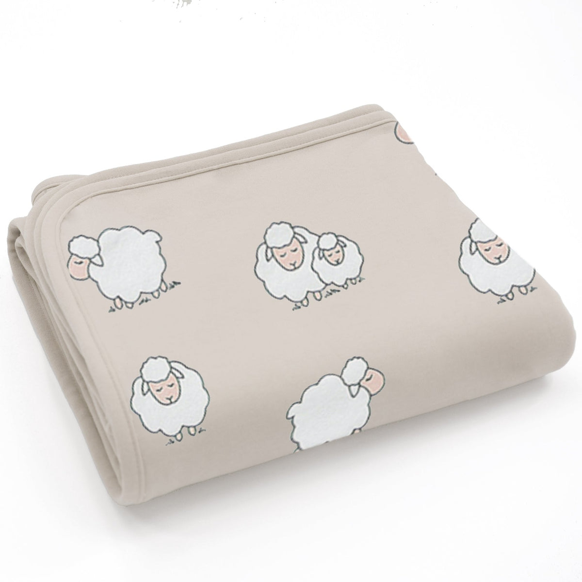 4 Season® Stroller Merino Wool & Organic Cotton Baby Blanket, 40" x 31.5", Sheep