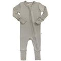 Convertible Baby Romper, Footless Pajamas, Merino Wool, Dove