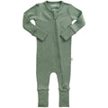 Convertible Baby Romper, Footless Pajamas, Merino Wool, Sage