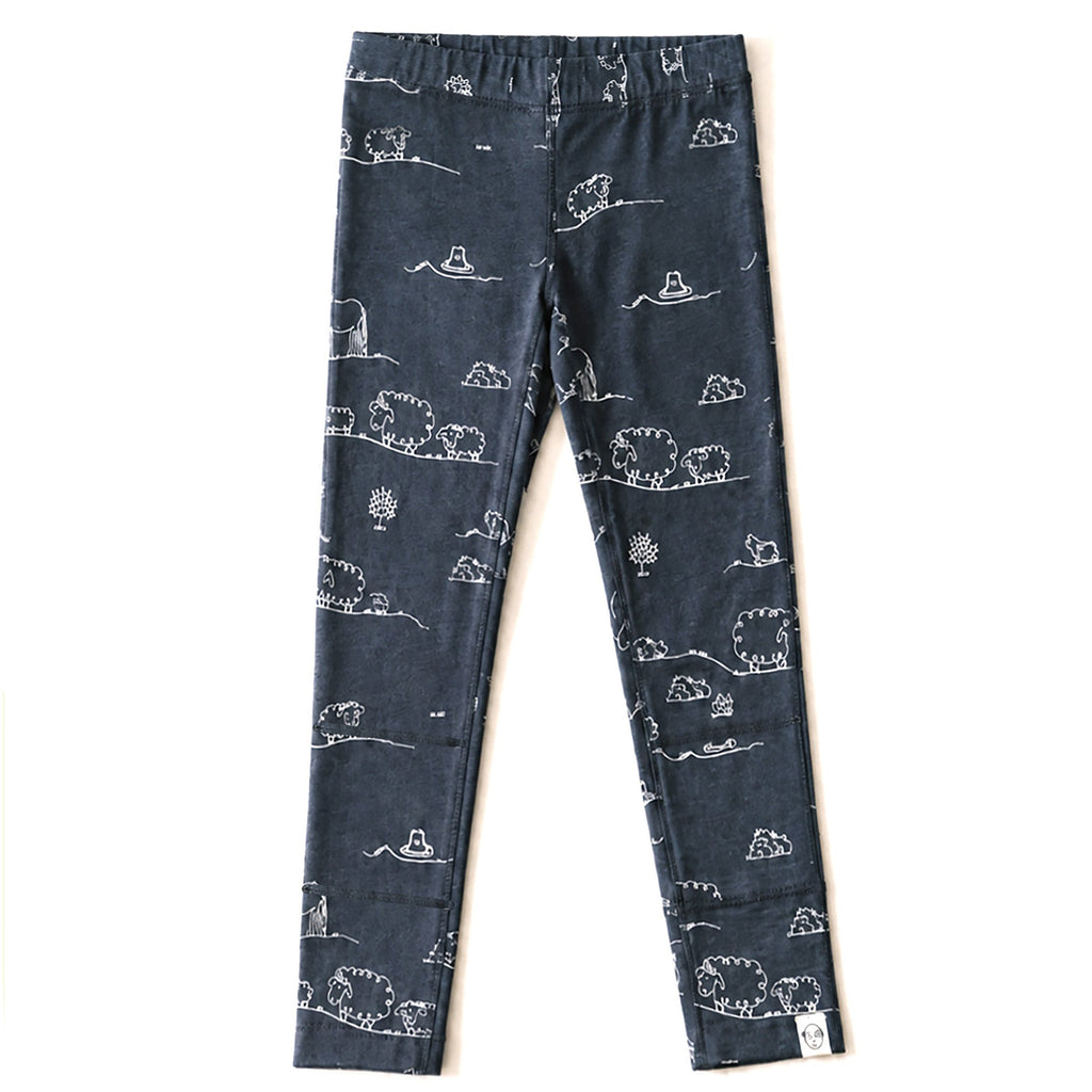 Kids Merino Wool Base Layer, Leggings, Farm