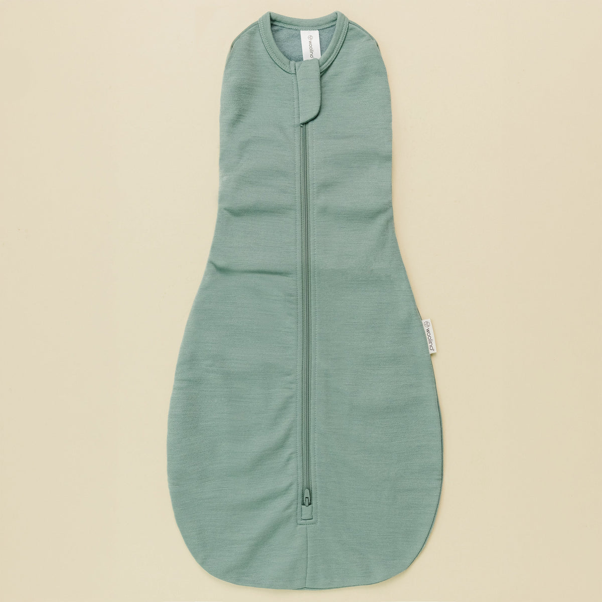 Swaddle Bag, Merino Wool, Newborn to 3 Months, Aloe