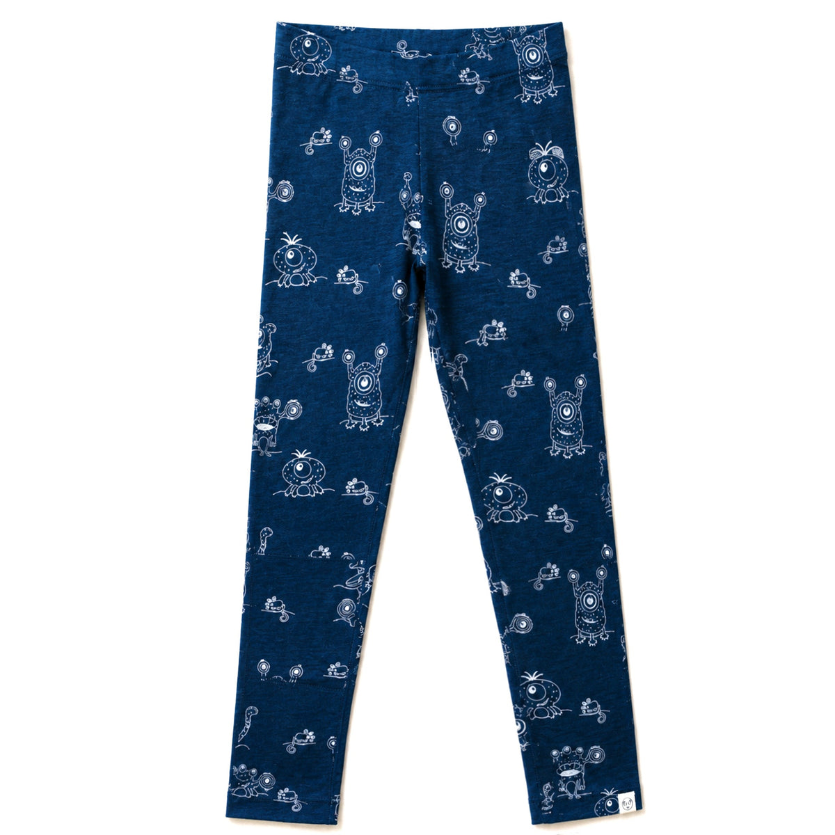 Kids Merino Wool Base Layer, Leggings, Monster