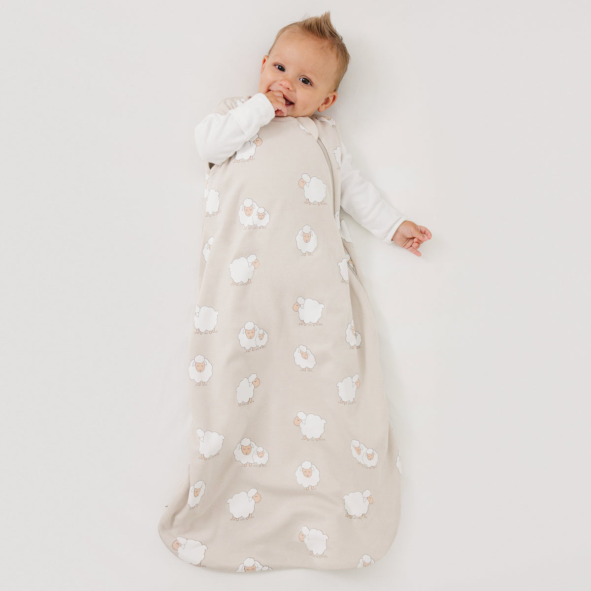 4 Season® Classic Baby Sleeping Bag, Merino Wool & Organic Cotton, Sheep