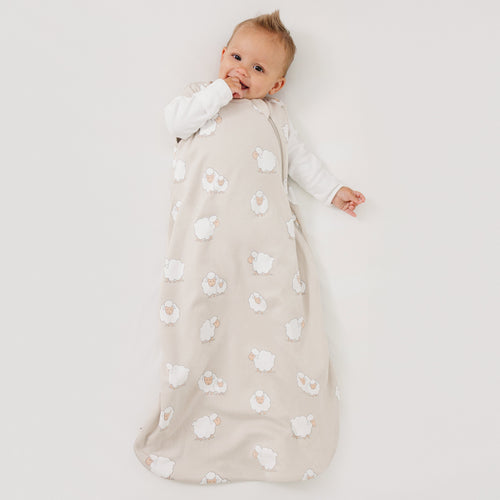 4 Season® Classic Baby Sleeping Bag, Merino Wool & Organic Cotton, Sheep