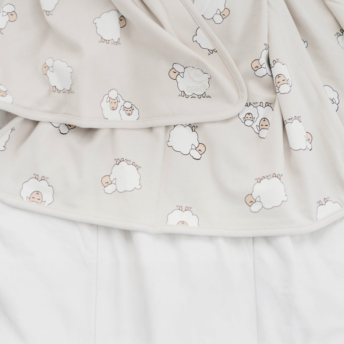 Toddler Blanket, 4 Season® Merino Wool & Organic Cotton Blanket, 52.5" x 40", Sheep