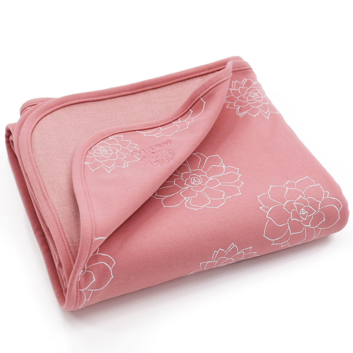 4 Season® Stroller Merino Wool & Organic Cotton Baby Blanket, 40" x 31.5", Succulent
