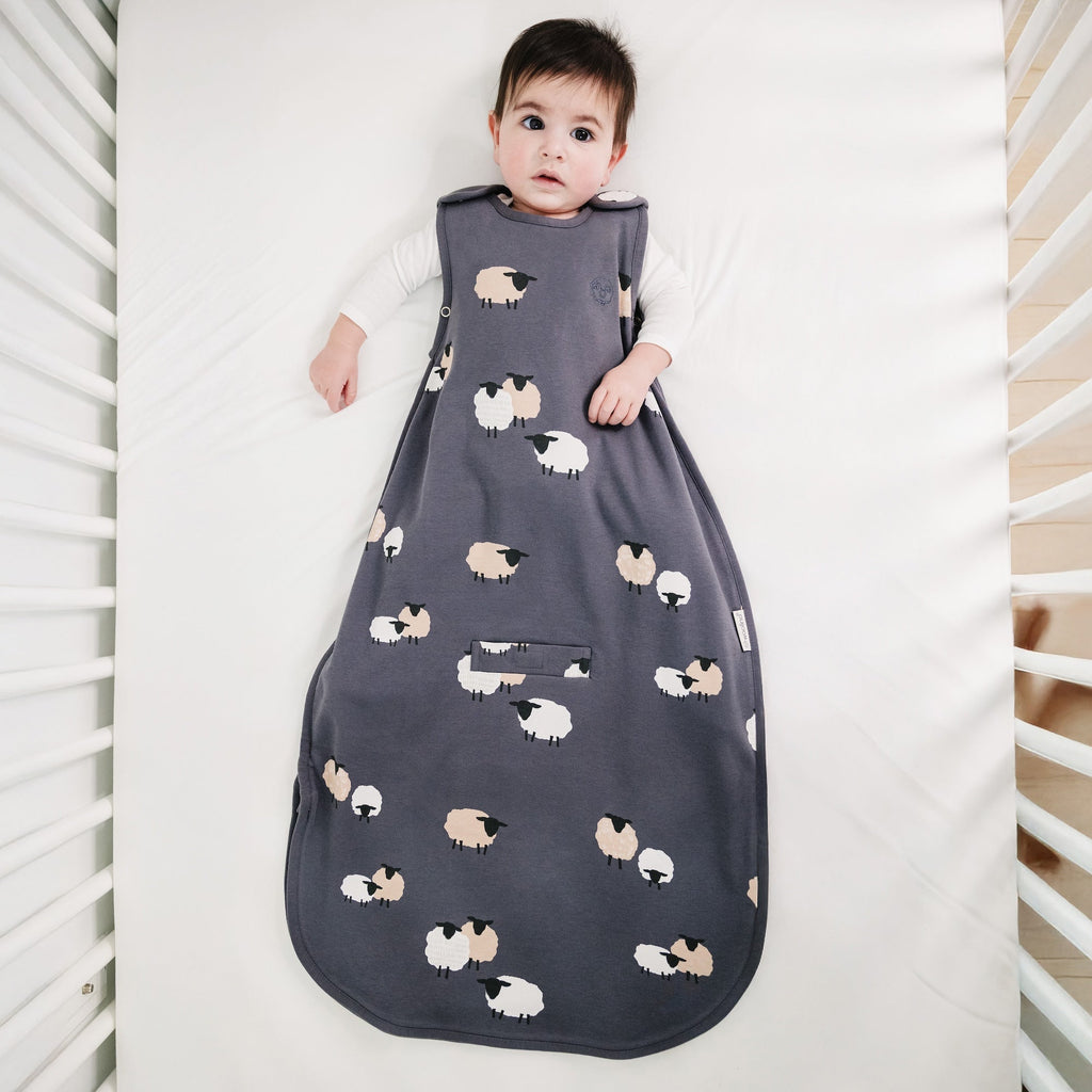 4 Season® Ultimate Baby Sleep Bag, Merino Wool & Organic Cotton, Sheep Slate
