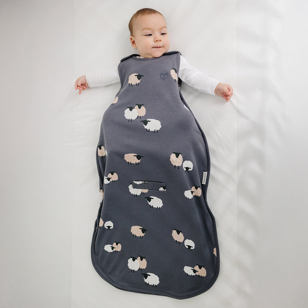 4 Season® Ultimate Baby Sleep Bag, Merino Wool & Organic Cotton, Sheep Slate