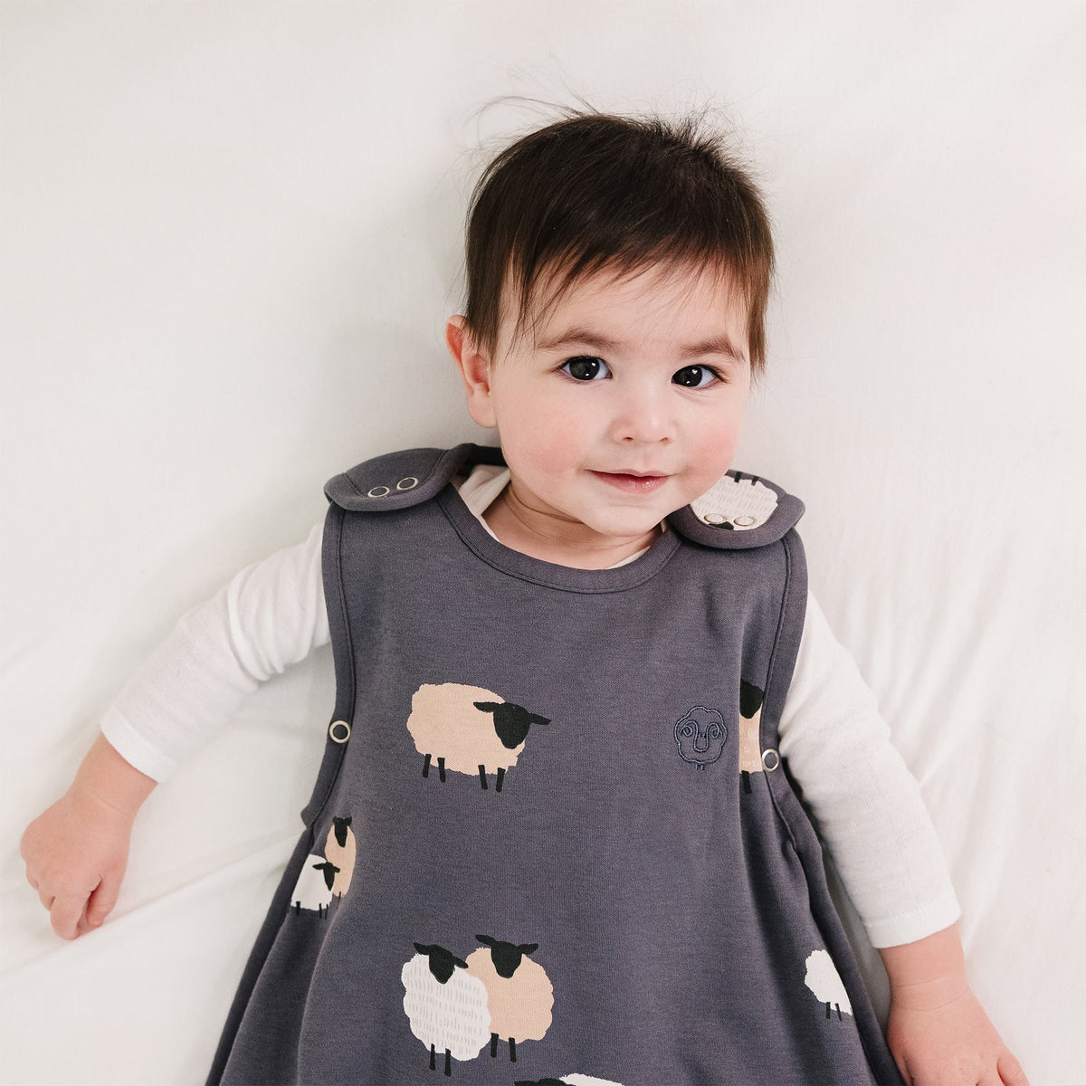 4 Season® Ultimate Baby Sleep Bag, Merino Wool & Organic Cotton, Sheep Slate