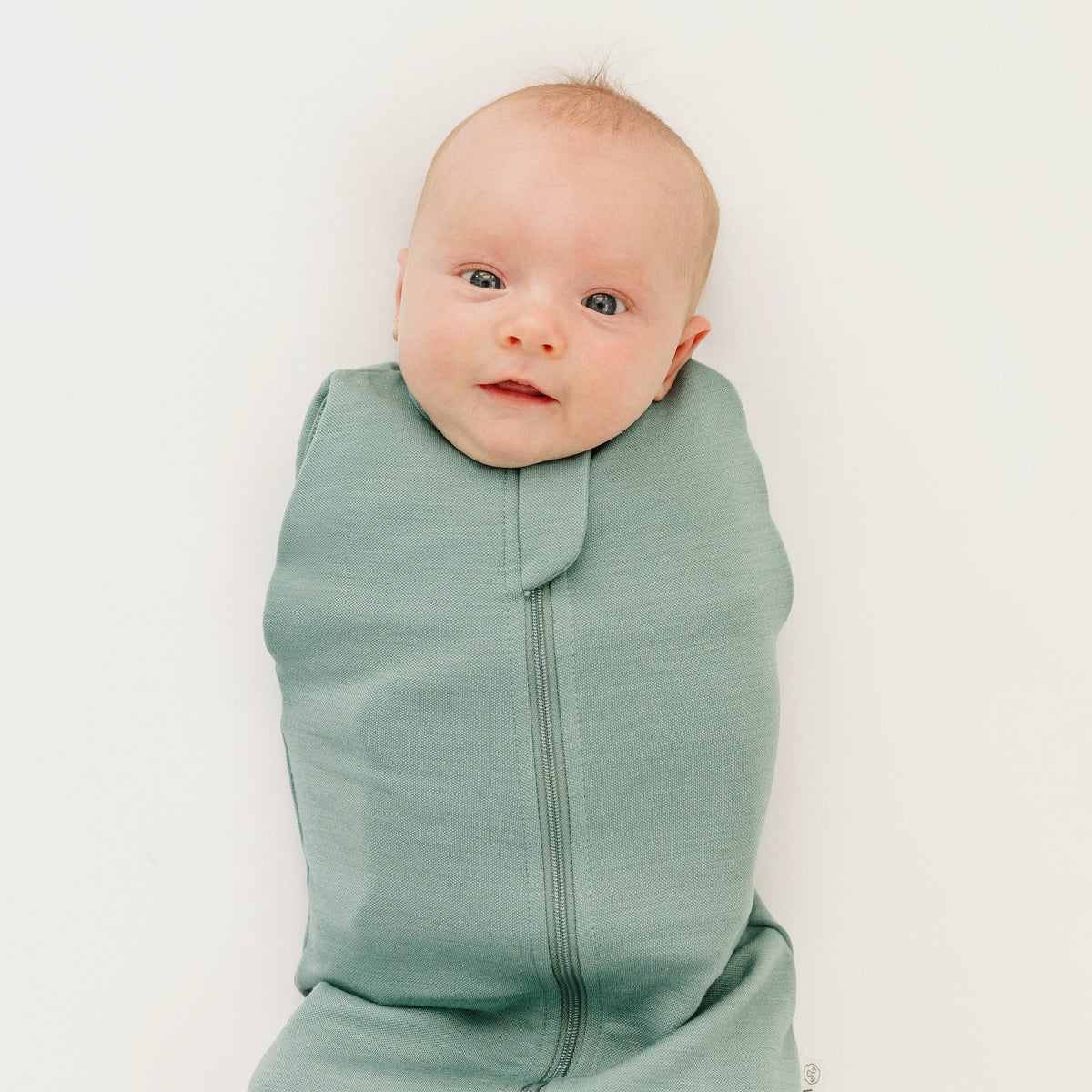 Swaddle Bag, Merino Wool, Newborn to 3 Months, Aloe