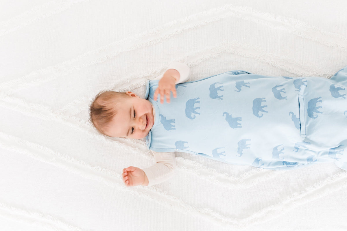 Ecolino® Adjustable Toddler Sleep Bag, Organic Cotton, Universal Size: 2 - 4 Years, Elephant