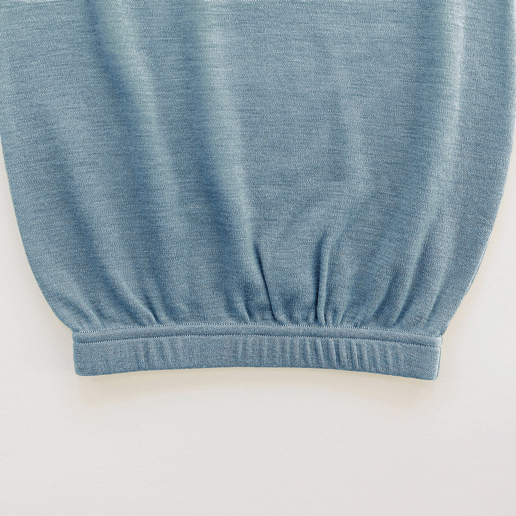 Baby Gown, Merino Wool, 0-6 Months, Blue