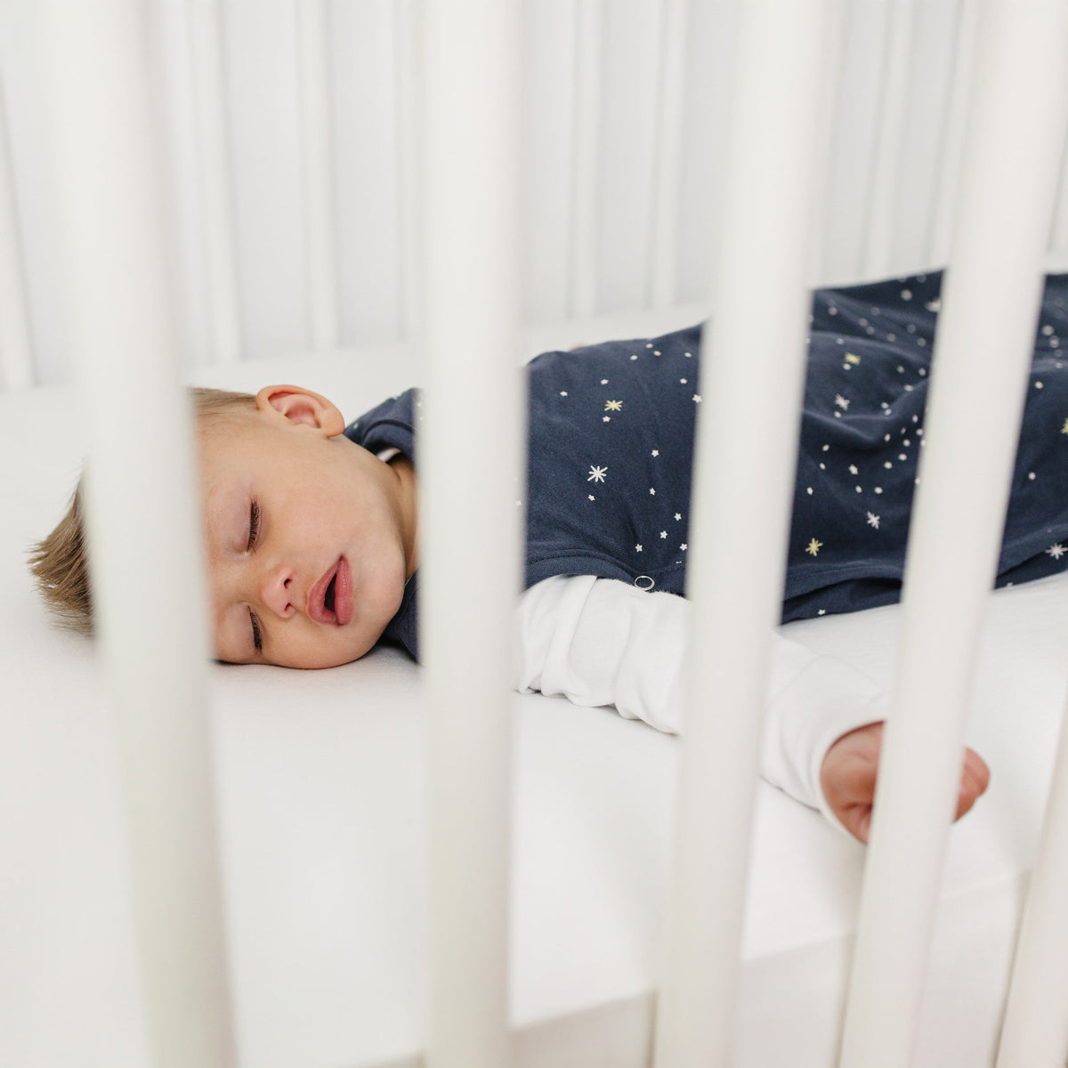 Ecolino® Adjustable Baby Sleep Bag, Organic Cotton, Universal Size: 2 Months - 2 Years, Milky Way Ink