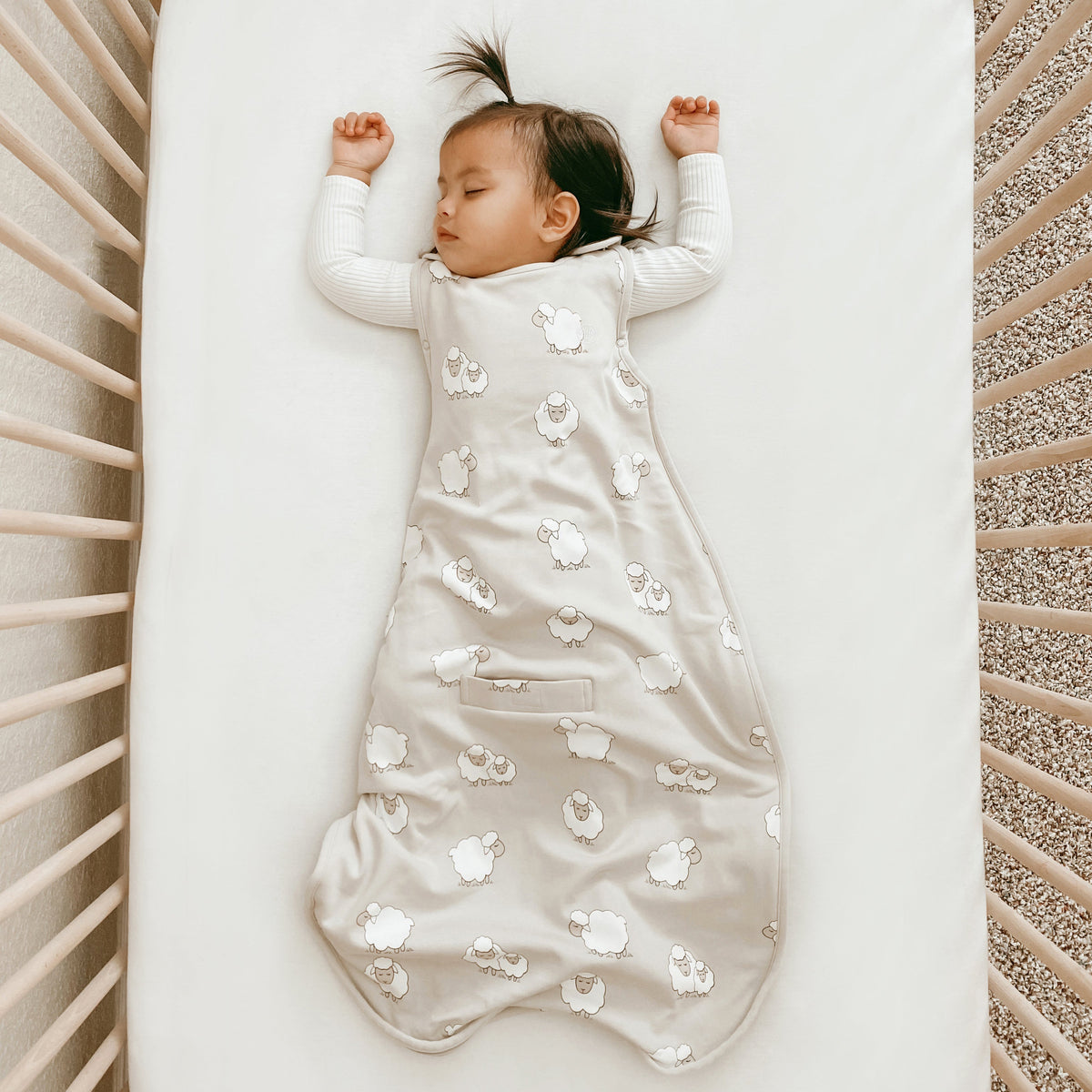 4 Season® Ultimate Baby Sleep Bag, Merino Wool & Organic Cotton, Sheep