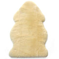Imperfect Sheepskin Rug for Babies, 100% Natural, Shorn Lambskin Wool, 2 x 3 Feet, Flax
