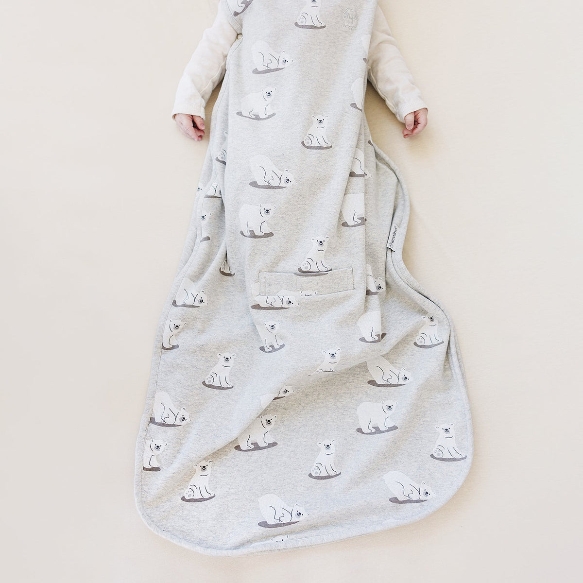 4 Season® Ultimate Baby Sleep Bag, Merino Wool & Organic Cotton, Polar Bear