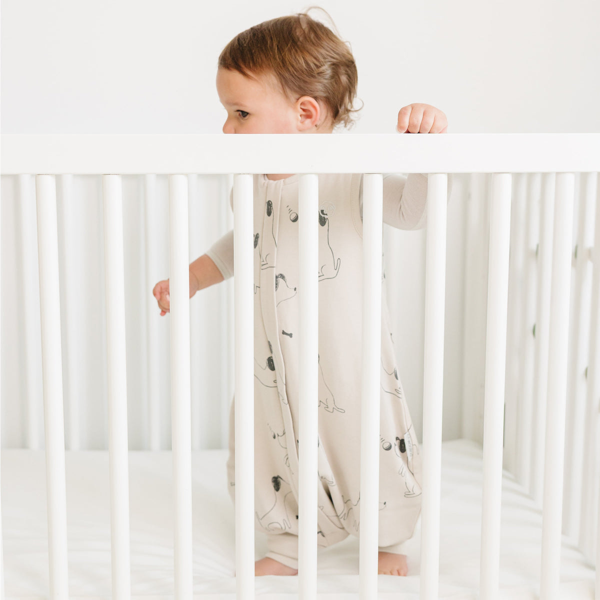 4 Season® Baby Sleep Bag with Feet, Merino Wool & Organic Cotton, Puppy