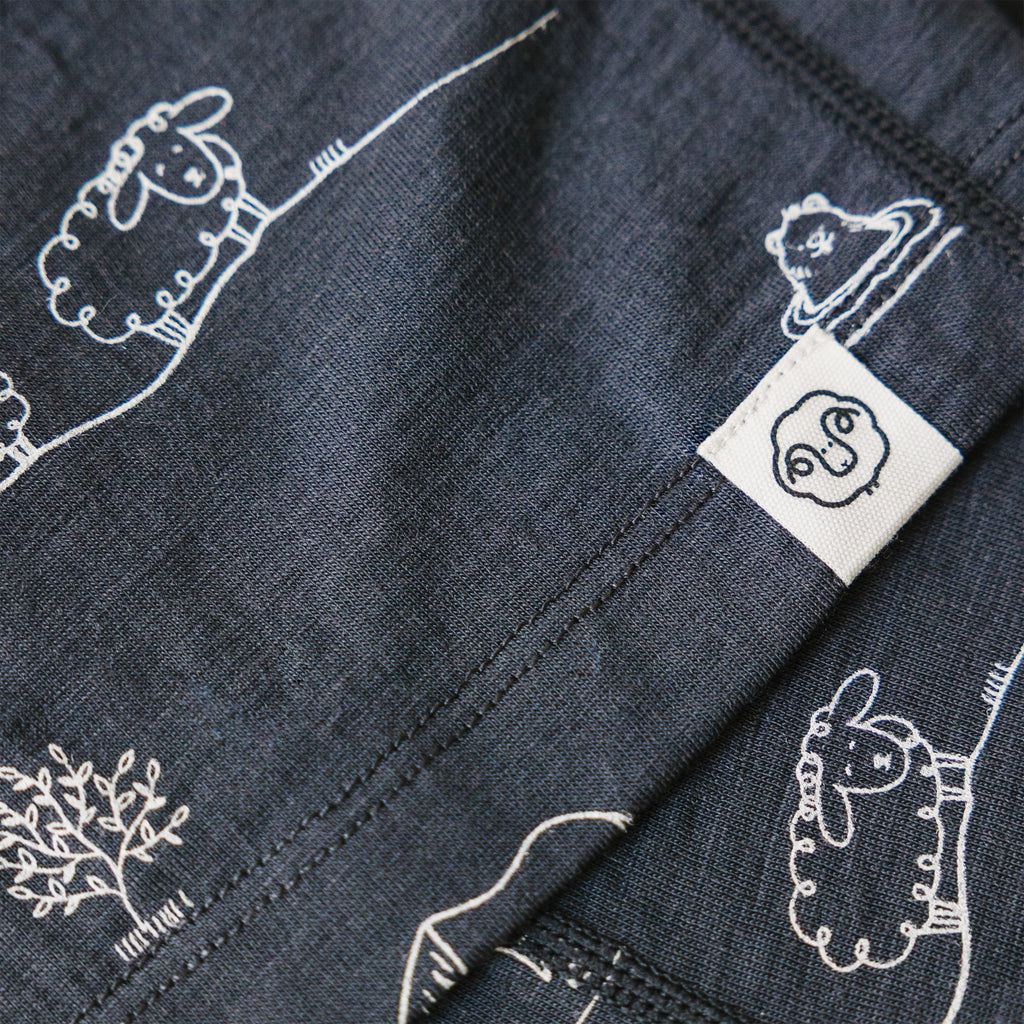 Kids Merino Wool Base Layer, Leggings, Farm