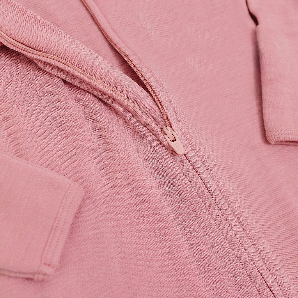 Footie Pajamas, Merino Wool, Blush