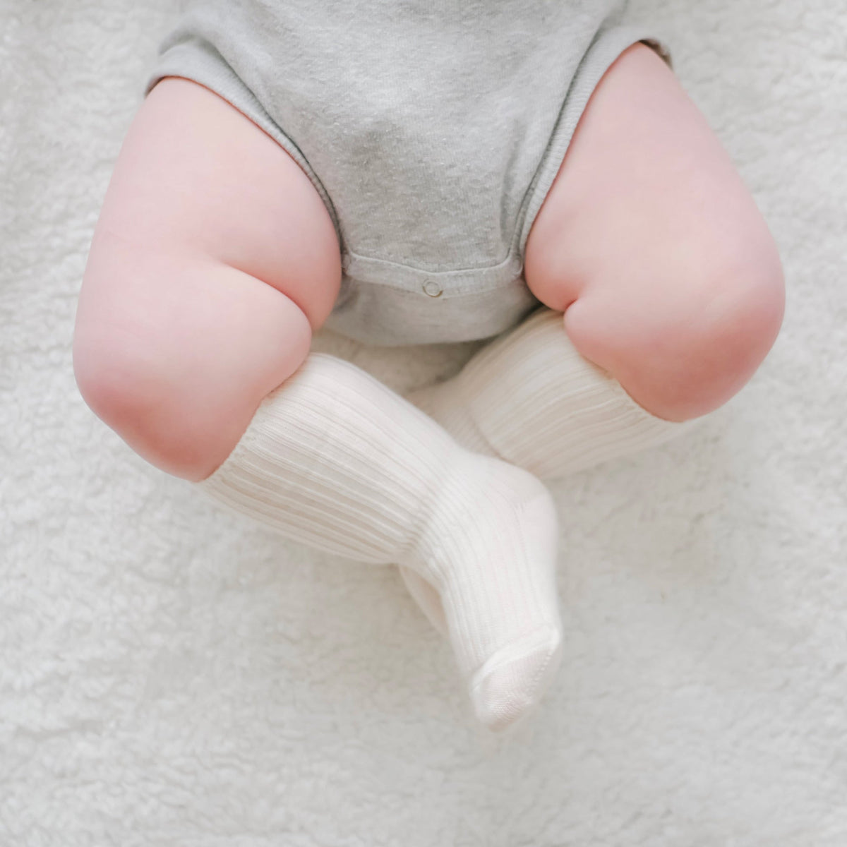 Wool Socks, Baby and Toddler, Brown-Gray & White