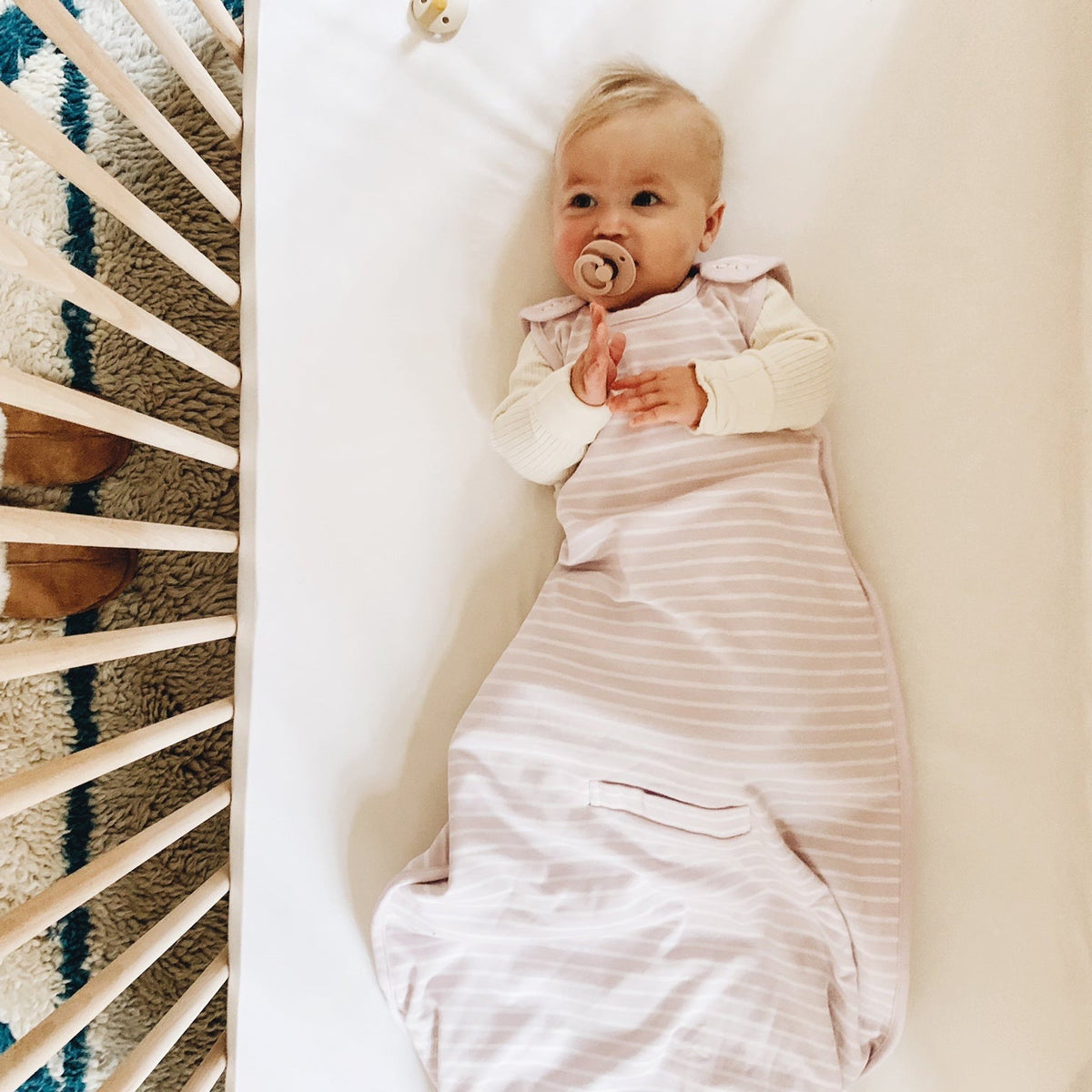 4 Season® Ultimate Baby Sleep Bag, Merino Wool & Organic Cotton, Lilac