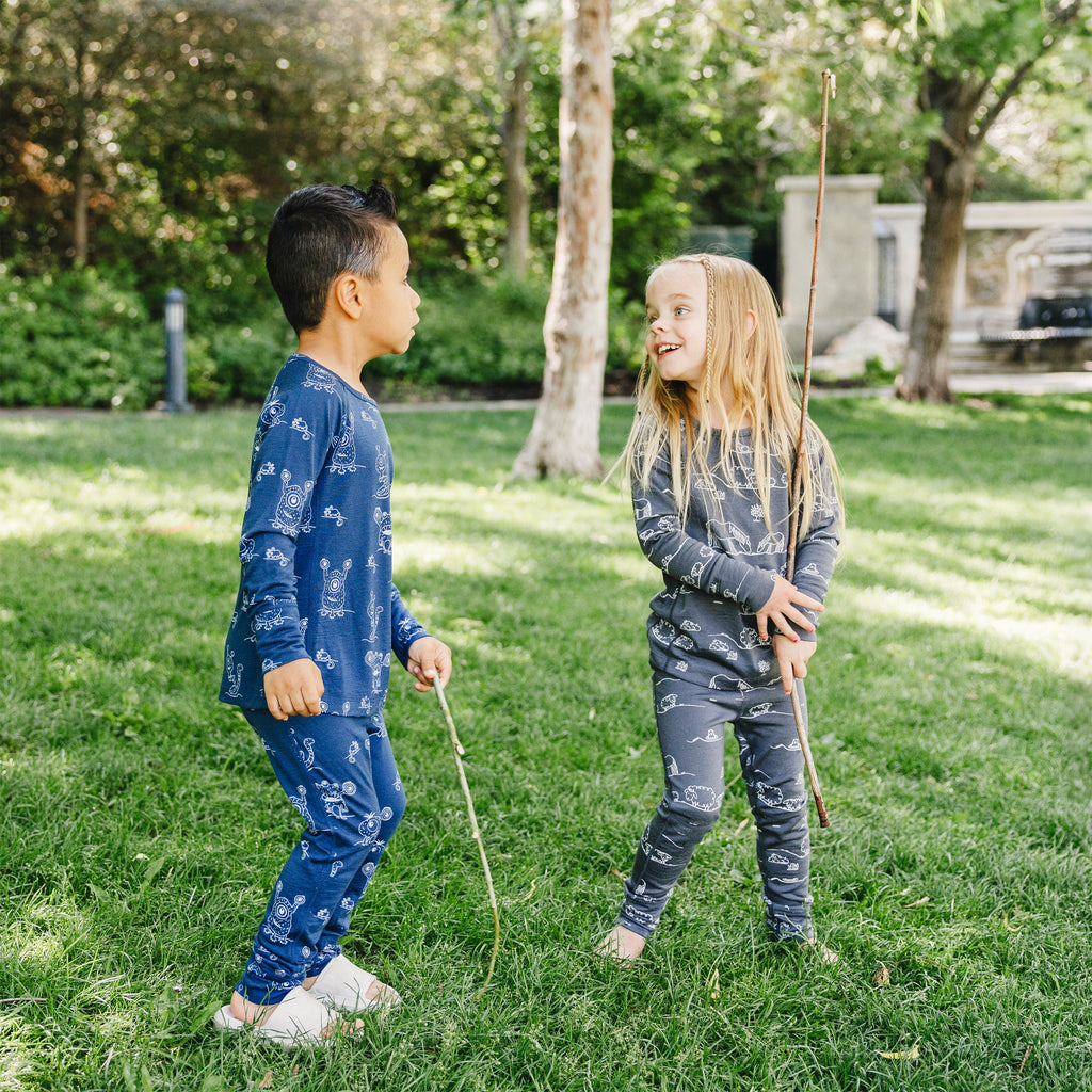 Kids Merino Wool Base Layer, Leggings, Farm