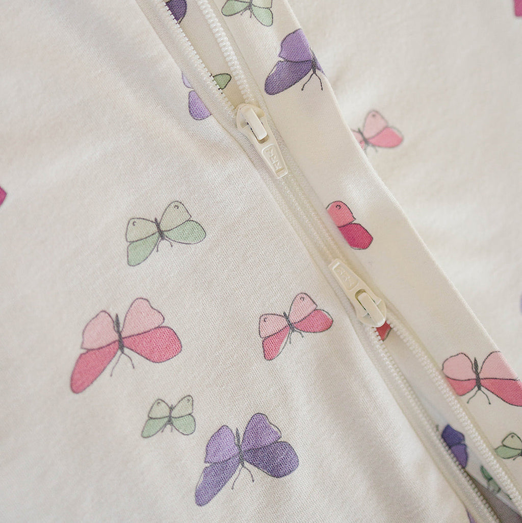 4 Season® Baby Sleep Bag with Feet, Merino Wool & Organic Cotton, Butterfly