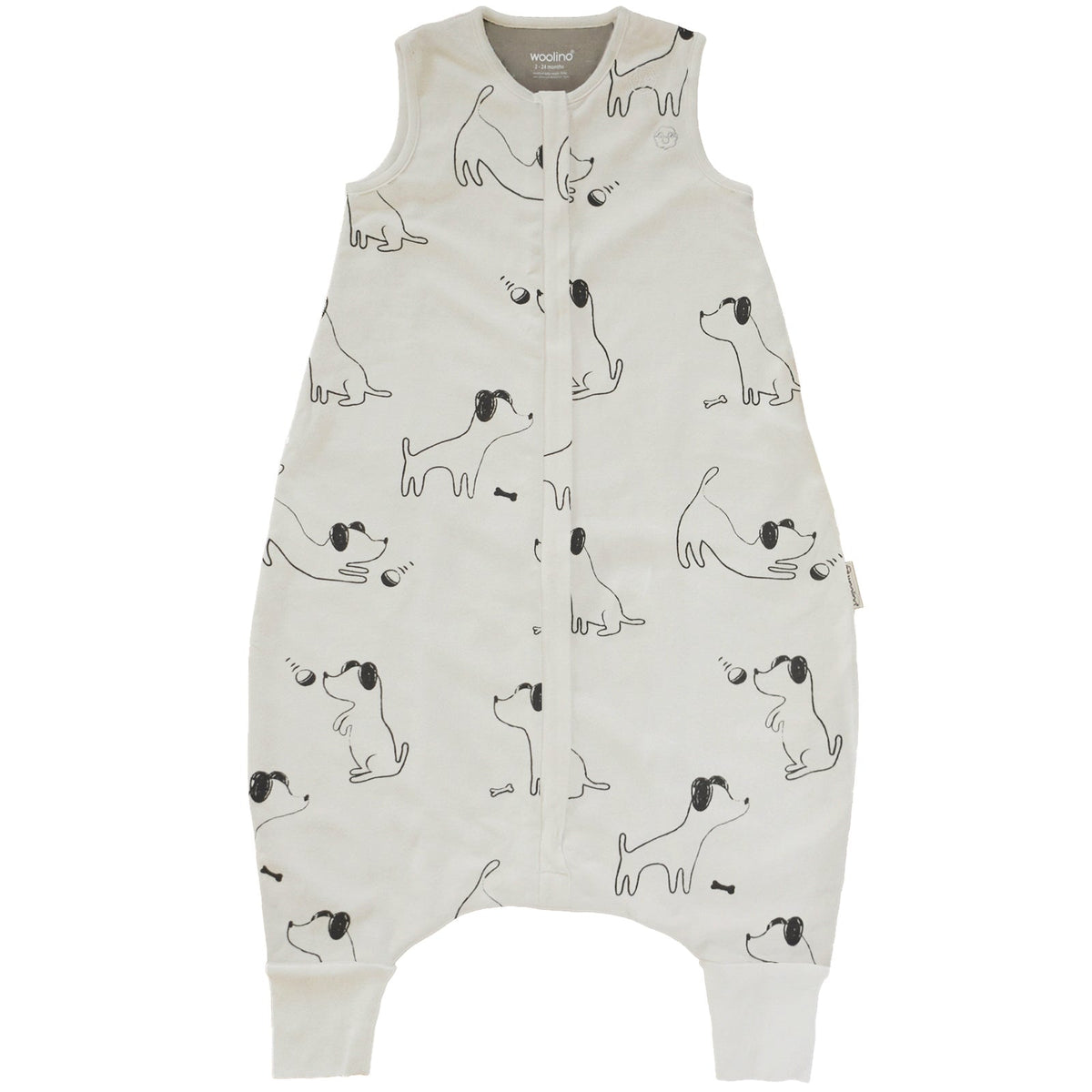 4 Season® Baby Sleep Bag with Feet, Merino Wool & Organic Cotton, Puppy
