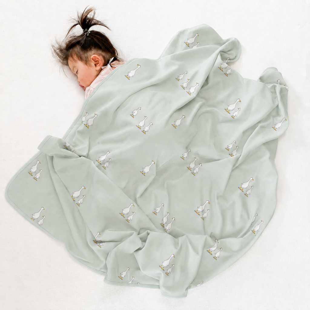 Ecolino® Toddler Blanket, 100% Organic Cotton Blanket, 52.5" x 40", Goose