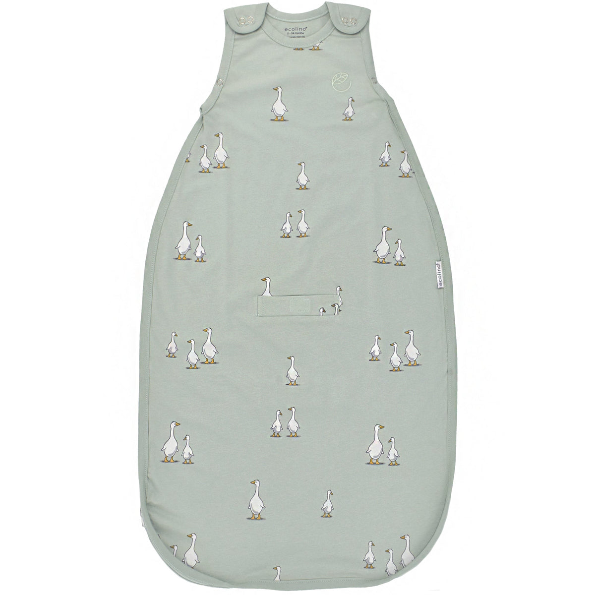 Imperfect Ecolino® Adjustable Toddler Sleep Bag, Organic Cotton, Universal Size: 2 - 4 Years, Goose