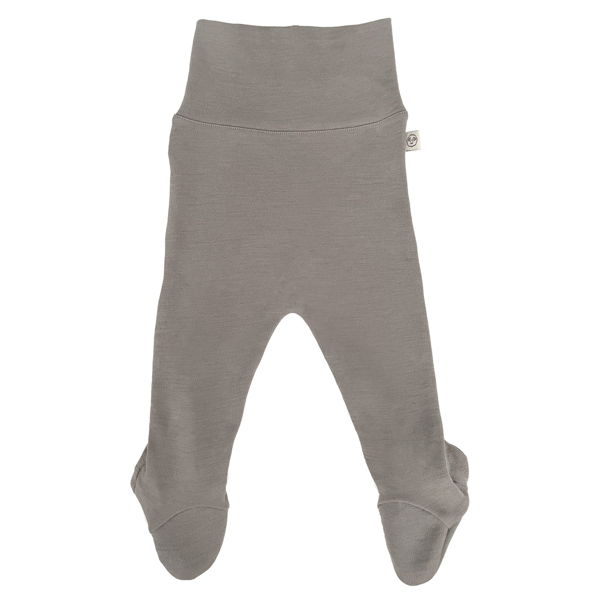 Imperfect Baby Footed Pants, Merino Wool, Dove