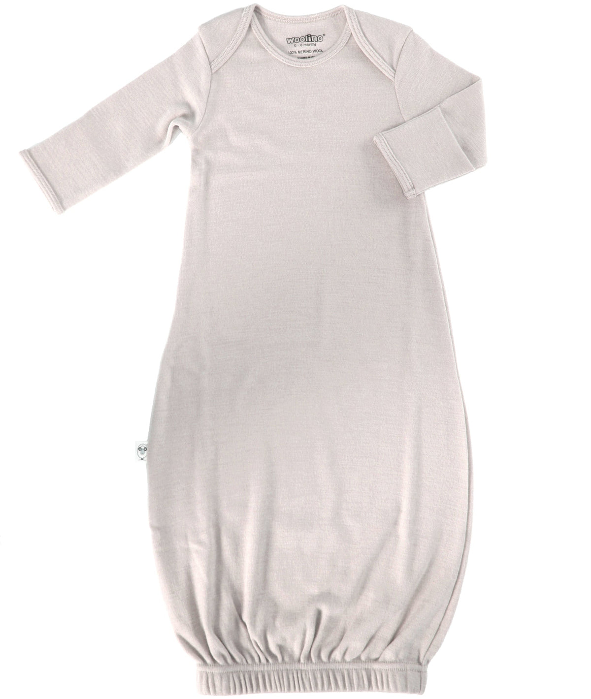 Imperfect Baby Gown, Merino Wool, 0-6 Months, Oat