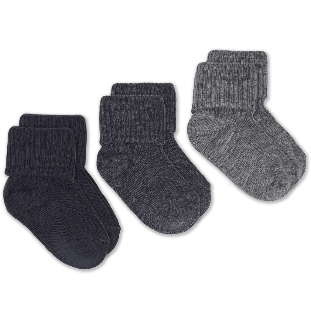 Imperfect Wool Socks, Baby and Toddler, Light & Dark Slate