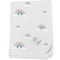 Imperfect Toddler Blanket, 4 Season® Merino Wool & Organic Cotton Blanket, 52.5" x 40", Rainbow