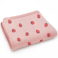 Imperfect Toddler Blanket, 4 Season® Merino Wool & Organic Cotton, 52.5" x 40", Strawberry