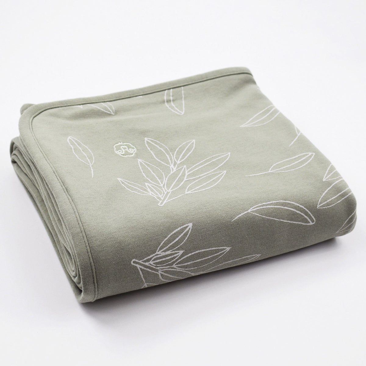 4 Season® Stroller Merino Wool & Organic Cotton Baby Blanket, 40" x 31.5", Sage