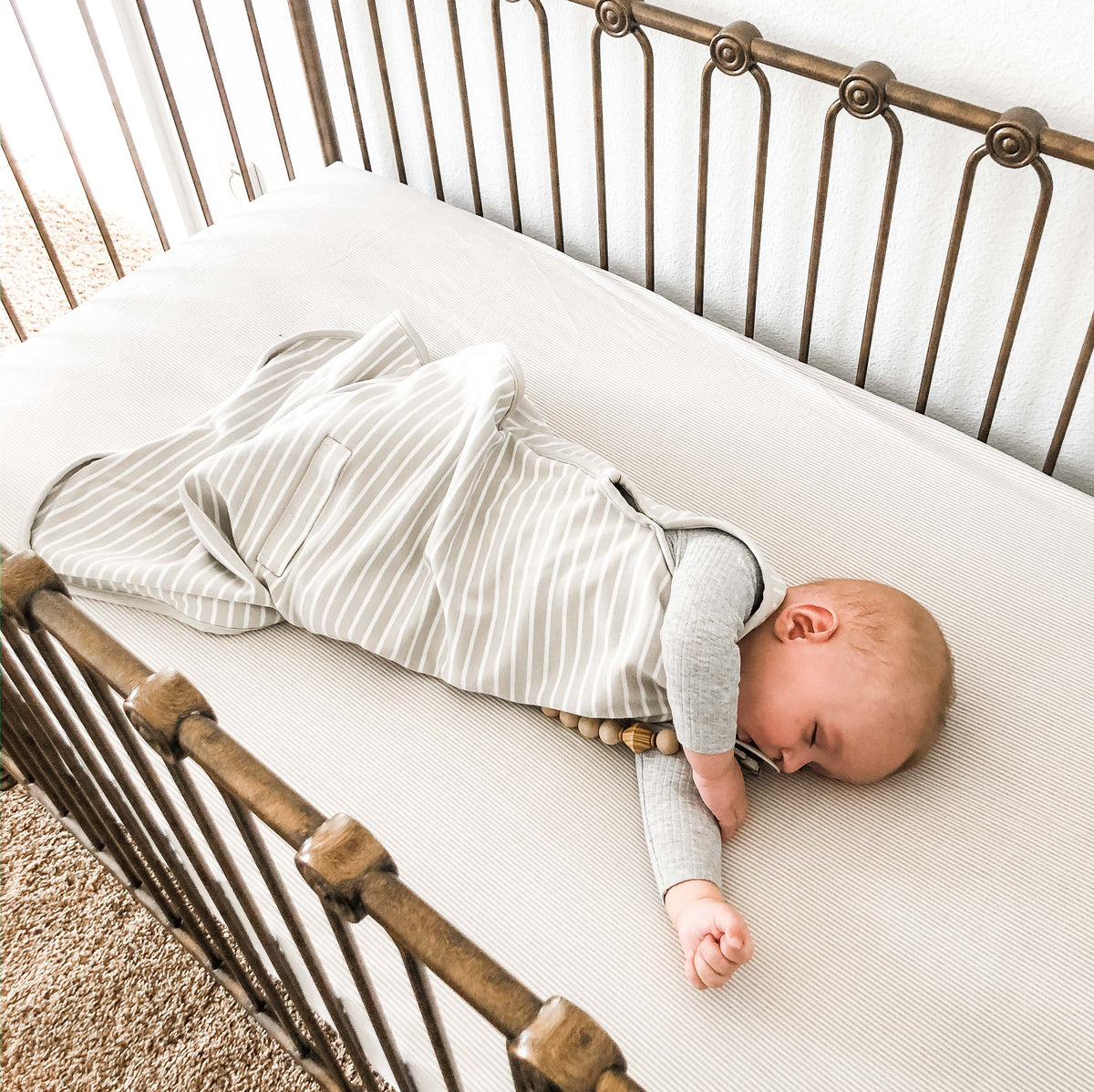 4 Season® Ultimate Baby Sleep Bag, Merino Wool & Organic Cotton, Birch Gray