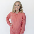 IMPERFECT Women's Merino Wool Hoodie, Dusty Rose