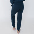 Imperfect Women's Merino Wool Jogger Pants, Blue Graphite