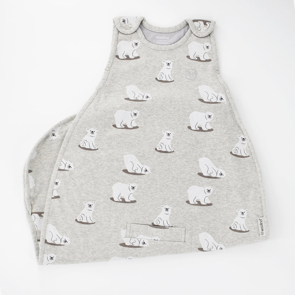 4 Season® Ultimate Baby Sleep Bag, Merino Wool & Organic Cotton, Polar Bear
