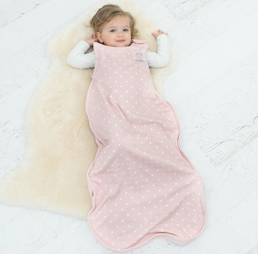 4 Season® Ultimate Baby Sleep Bag, Merino Wool & Organic Cotton, Rose
