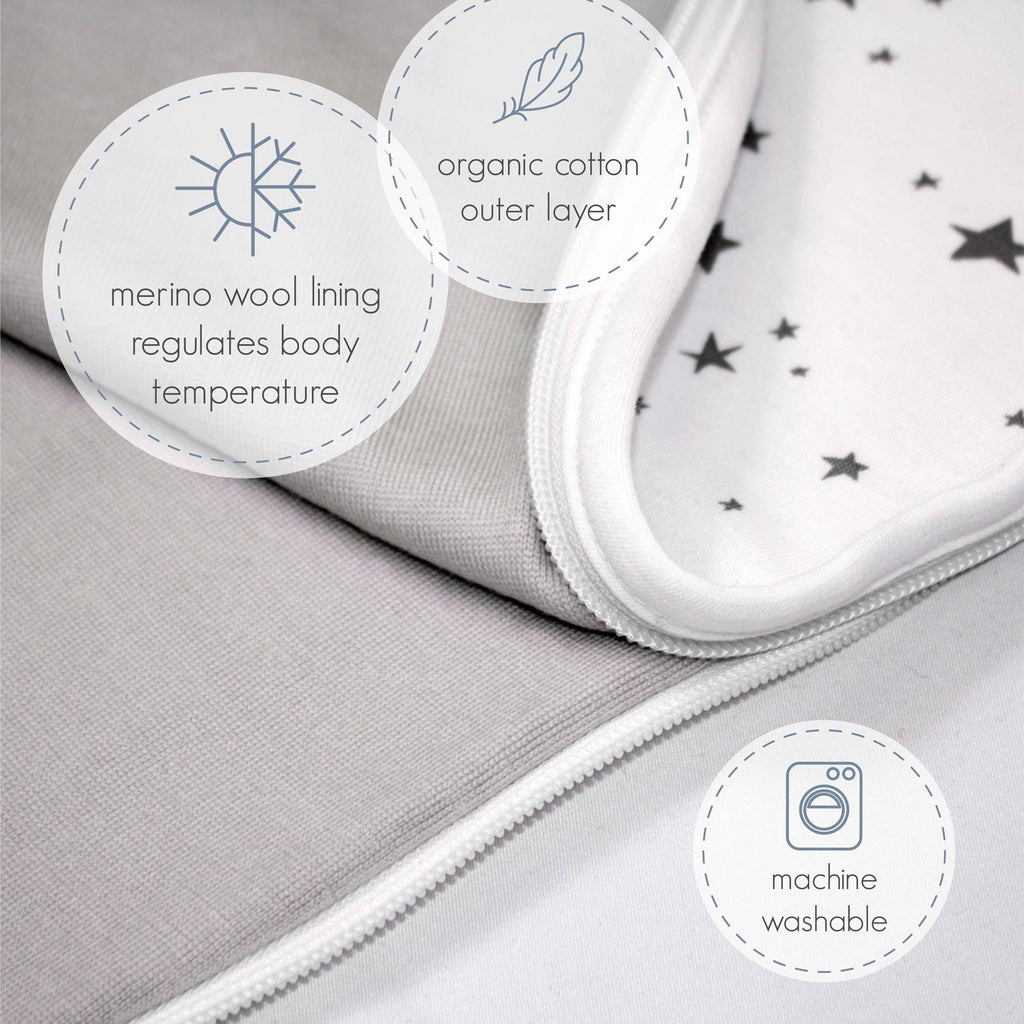4 Season® Ultimate Baby Sleep Bag, Merino Wool & Organic Cotton, Polar Bear