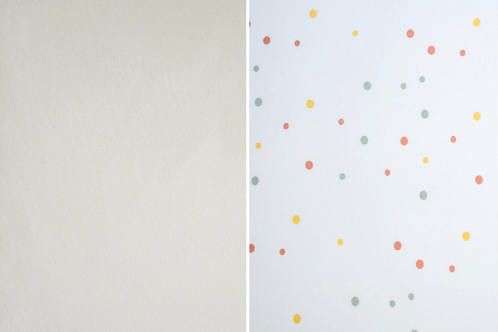 Ecolino® Pillowcases, 100% Organic Cotton, 2 Pack, Oat + Dots