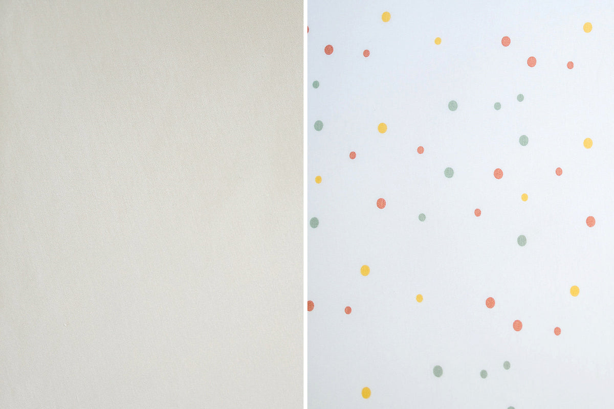 Ecolino® Pillowcases, 100% Organic Cotton, 2 Pack, Oat + Dots