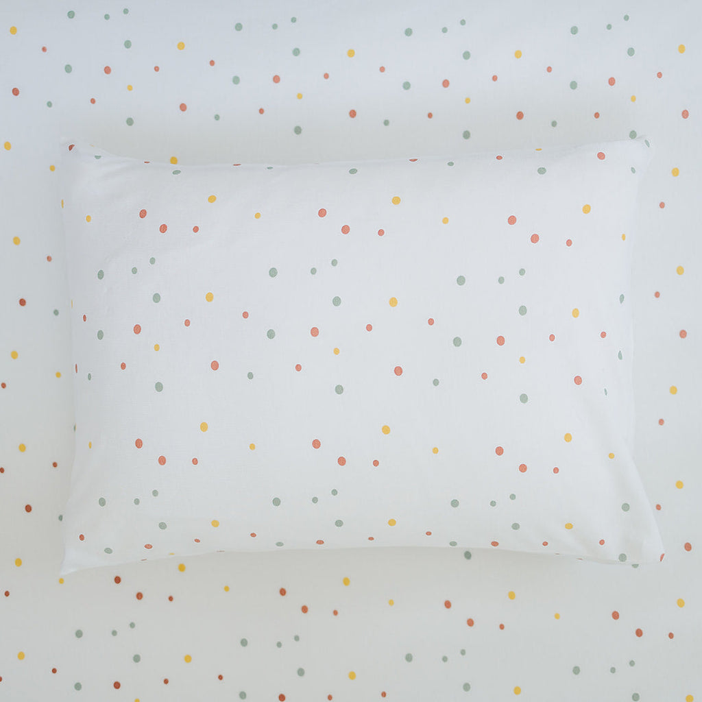 Ecolino® Pillowcases, 100% Organic Cotton, 2 Pack, Oat + Dots